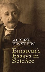 Einstein's essays in science cover image
