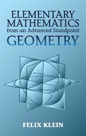Elementary Mathematics from an Advanced Standpoint: Geometry cover image