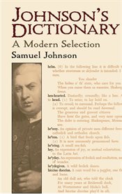 Johnson's dictionary: a modern selection cover image