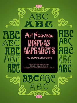 Imagen de portada para Art Nouveau Display Alphabets