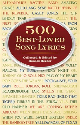 Cover image for 500 Best-Loved Song Lyrics