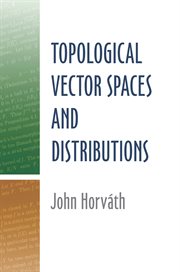 Topological vector spaces and distributions cover image