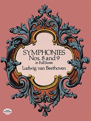 Symphonies nos. 8 and 9 in full score cover image