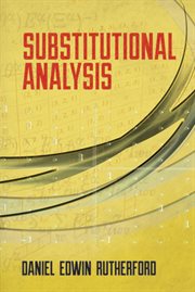 Substitutional analysis cover image