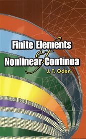 Finite elements of nonlinear continua cover image