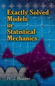 Exactly solved models in statistical mechanics cover image
