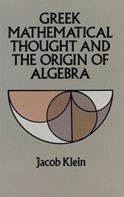 Greek mathematical thought and the origin of algebra cover image
