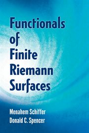 Functionals of finite Riemann surfaces cover image