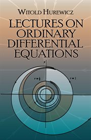 Lectures on ordinary differential equations cover image