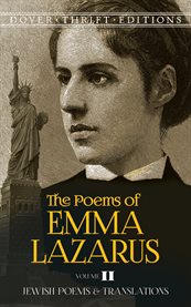 The poems of emma lazarus, volume ii cover image