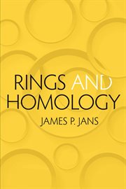 Rings and homology cover image