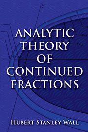 Analytic theory of continued fractions cover image