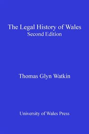 Legal History of Wales cover image