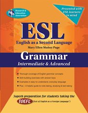 ESL, English as a second language: grammar intermediate & advanced cover image