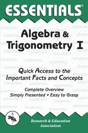 Algebra & Trigonometry I Essentials cover image