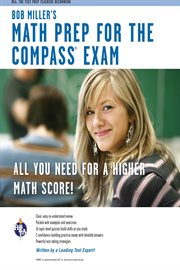 Bob Miller's math prep for the COMPASS exam cover image