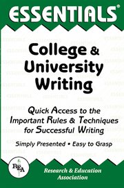 College and University Writing Essentials cover image