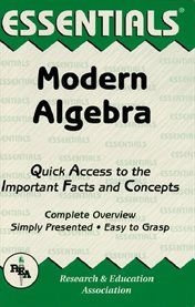 Modern Algebra Essentials cover image