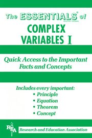 Complex Variables I Essentials cover image