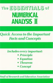 Numerical Analysis II Essentials cover image