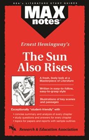 Ernest Hemingway's The sun also rises cover image