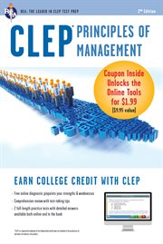 CLEP principles of management cover image