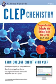 CLEP® Chemistry Book + Online cover image