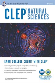 Clep® natural sciences book + online cover image