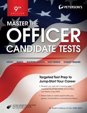 Peterson's Master the officer candidate tests cover image