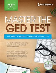 Peterson's master the GED test 2014 cover image