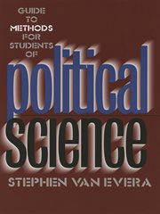 Guide to methods for students of political science cover image