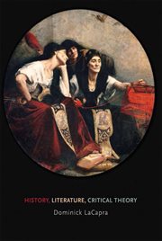 History, literature, critical theory cover image
