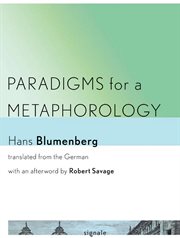 Paradigms for a metaphorology cover image