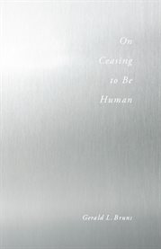 On ceasing to be human cover image