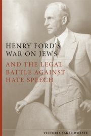 Henry Ford's war on Jews and the legal battle against hate speech cover image