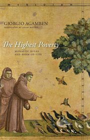 The highest poverty : monastic rules and form-of-life cover image