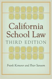 California school law cover image