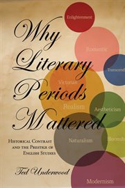 Why literary periods mattered : historical contrast and the prestige of English studies cover image