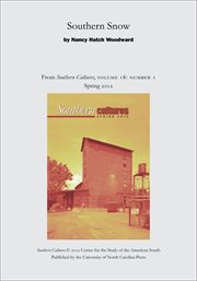 Southern snow. From Southern Cultures  Volume 18: Number 1, Spring 2012 cover image