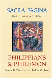 Sacra Pagina: Philippians and Philemon cover image