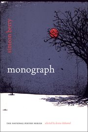 Monograph : poems cover image