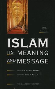 Islam : its meaning and message cover image