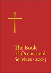 Book of occasional services 2003 cover image