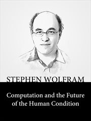 Computation and the future of the human condition cover image