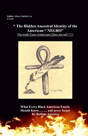 The hidden ancestral identity of the American "Negro" cover image