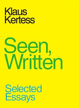 Cover image for Seen, Written