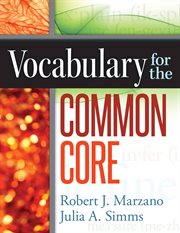 Vocabulary for the common core cover image