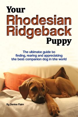 Cover image for Your Rhodesian Ridgeback Puppy