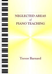 Neglected areas of piano teaching cover image