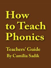 How to teach phonics - teachers' guide cover image